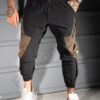 Ανδρικό jogger παντελόνι με cargo τσέπες-μαύρο-κωδ 3115