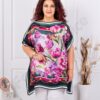 Plus size μπλούζα φλοράλ-ματζέντα-κωδ 5218-3