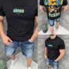 T-shirt με τύπωμα Bart Simpson-μαύρο-κωδ 1983