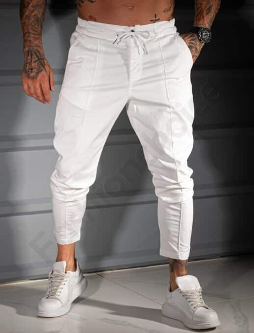 Παντελόνι Slim Fit Comfort-λευκό-κωδ 231331