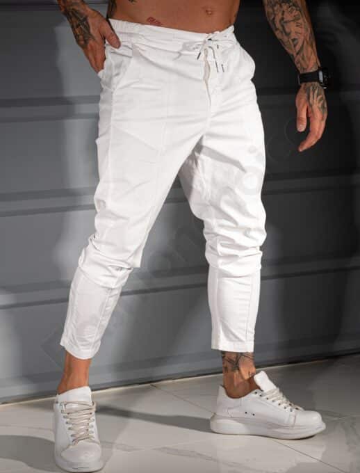 Παντελόνι Slim Fit Comfort-λευκό-κωδ 231331
