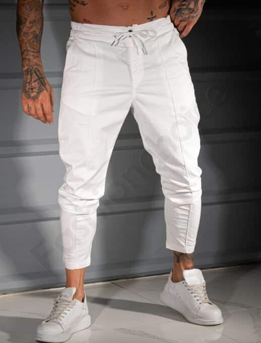 Παντελόνι Slim Fit Comfort-λευκό-κωδ 231331