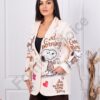 Γυναικείο μπλέιζερ με Snoopy-μπεζ-κωδ 10398-1
