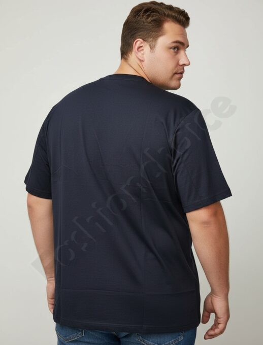 Plus size ανδρικό T-shirt με τύπωμα Relax Time/4XL-10XL/-σκούρο μπλε-κωδ 26109-3