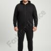 Ανδρικό plus size σετ φόρμας-μαύρο-κωδ 183
