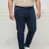 Ανδρικό plus size τζιν παντελόνι/56-74/-σκούρο μπλε-κωδ 24900-2
