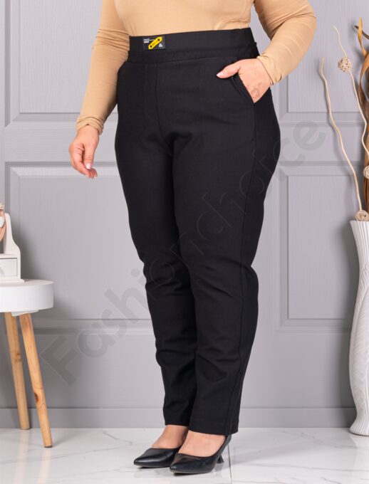 Plus size παντελόνι ψηλόμεσο-κωδ 4361