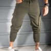 Ανδρικό jogger παντελόνι-χακί-κωδ 767-2