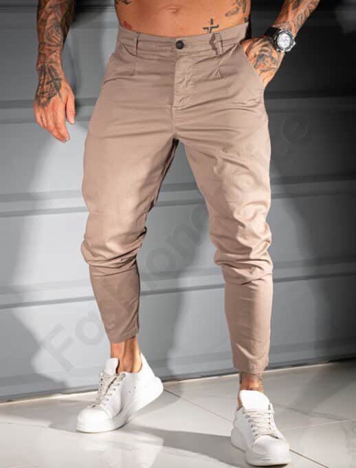 Παντελόνι Slim Fit Comfort-μόκα-κωδ 261336-3