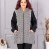 Plus size ζακέτα πιε ντε πουλ-κωδ 22043