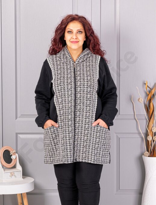 Plus size ζακέτα πιε ντε πουλ-κωδ 22043