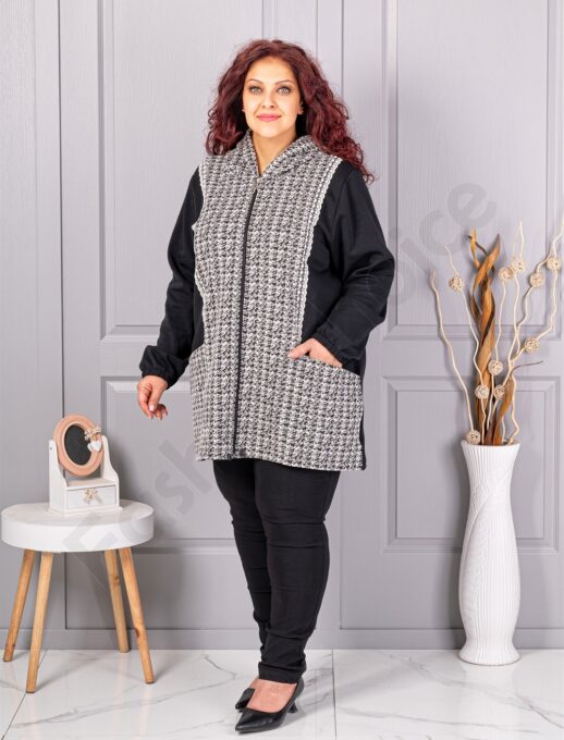 Plus size ζακέτα πιε ντε πουλ-κωδ 22043