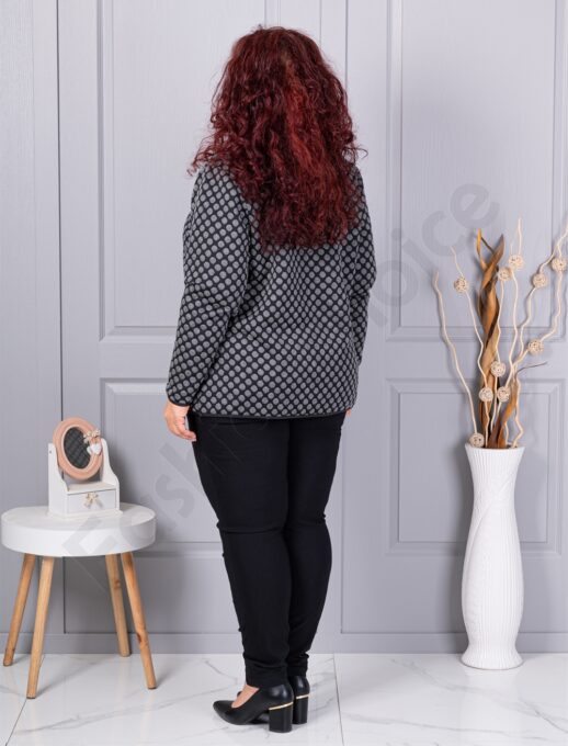 Plus size ζακέτα με πουά-κωδ 20040-3