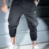 Ανδρικό jogger παντελόνι-μαύρο-κωδ 3119