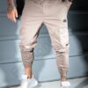 Ανδρικό jogger παντελόνι-μπεζ-κωδ 3119-2