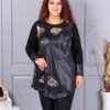 Plus size τουνίκ με απλικέ και χρυσά μοτίβα-κωδ 1498