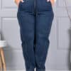 Plus size τζιν παντελόνι balloon-vintage μπλε-κωδ 6059-2