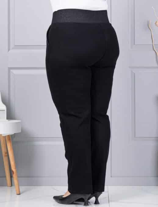 Plus size κοτλέ παντελόνι με ελαστική μέση-κωδ 2497-3