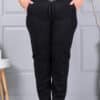 Plus size κοτλέ παντελόνι με ελαστική μέση-κωδ 2497-2