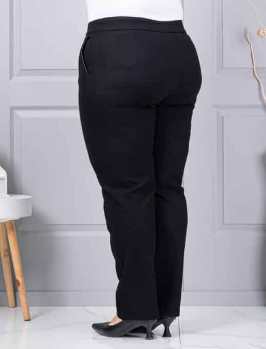 Plus size κοτλέ παντελόνι με ελαστική μέση-κωδ 2497-2