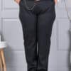 Plus size παντελόνι με ζώνη-μαύρο-κωδ 5089