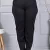 Plus size παντελόνι με ελαστική μέση-κωδ 2497