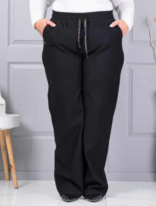 Plus size παντελόνι σε ίσια γραμμή-κωδ 2497-7