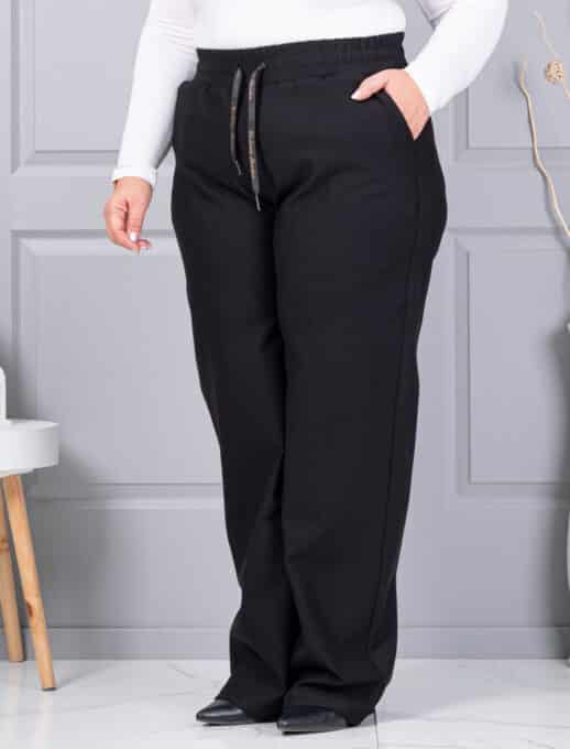 Plus size παντελόνι σε ίσια γραμμή-κωδ 2497-7