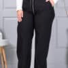 Plus size παντελόνι σε ίσια γραμμή-κωδ 2497-7
